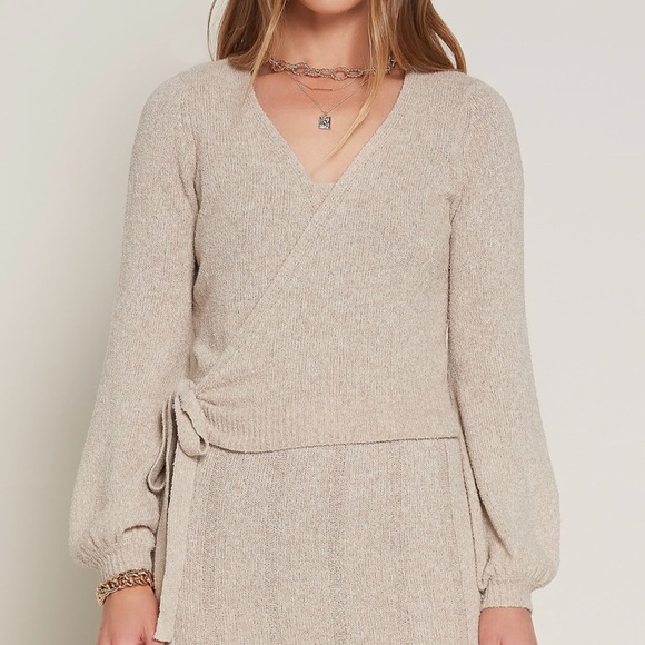 CURRENT AIR WRAP SWEATER TOP - Picture 5 of 8